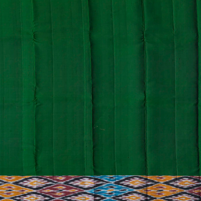 Crimson Soft Silk Saree With Peacock Motif Buttas-Crimson