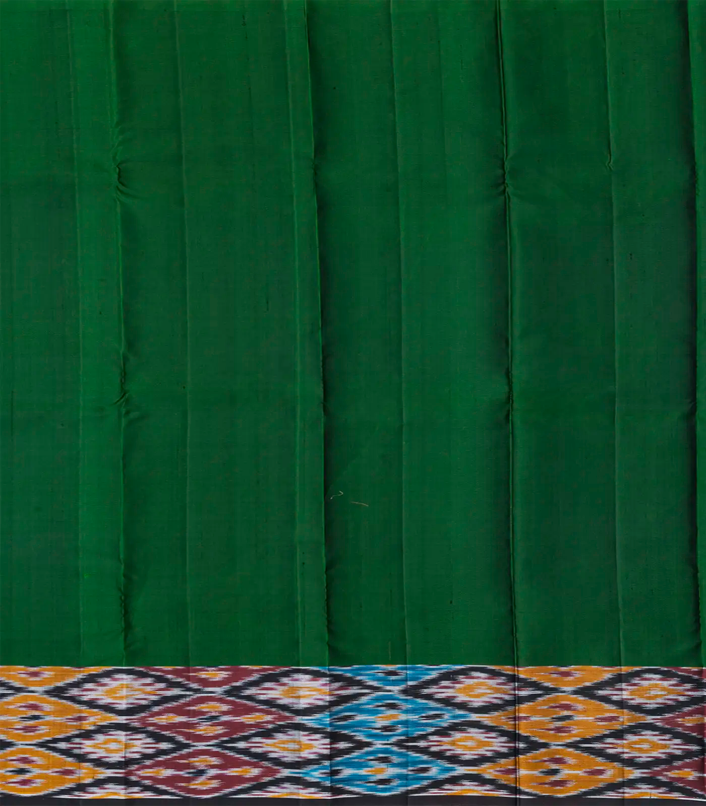 Crimson Soft Silk Saree With Peacock Motif Buttas-Crimson