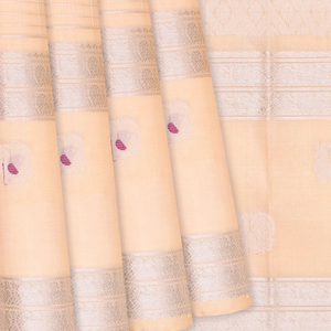 Taupe Handloom Chirala Soft Silk Saree With Annam Motifs-Taupe