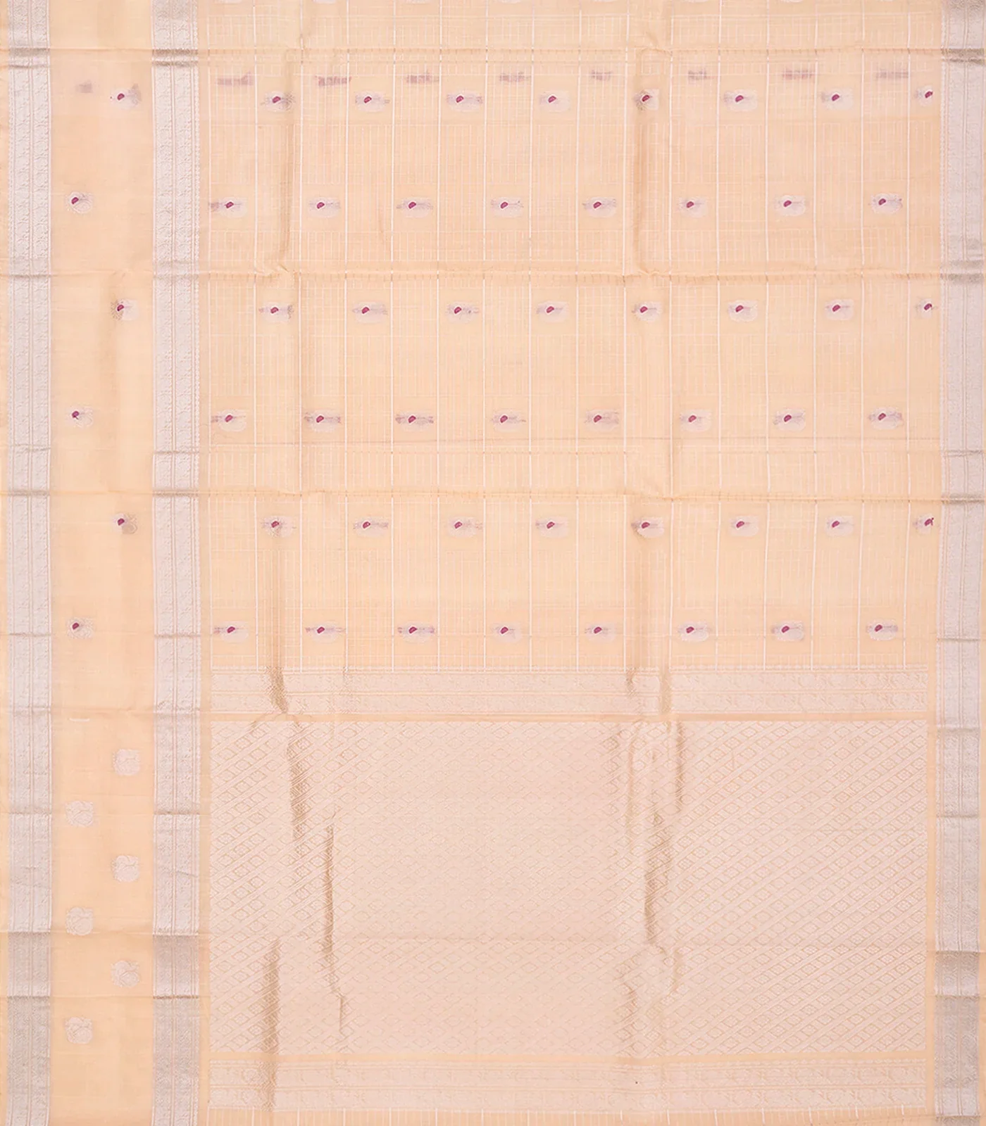 Taupe Handloom Chirala Soft Silk Saree With Annam Motifs-Taupe