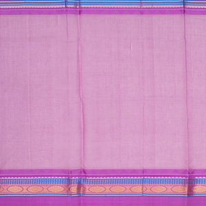 Yellow Handloom Chirala Soft Silk Saree With Purple Border-Yellow
