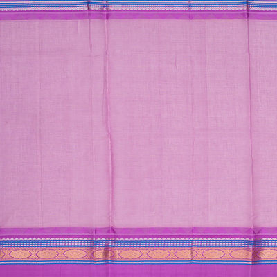 Yellow Handloom Chirala Soft Silk Saree With Purple Border-Yellow