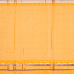 Cardamom Green Handloom Chirala Soft Silk Saree With Mustard Border-Cardamom Green