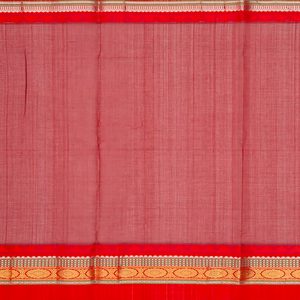Blue Handloom Chirala Soft Silk Saree With Red Border-Blue