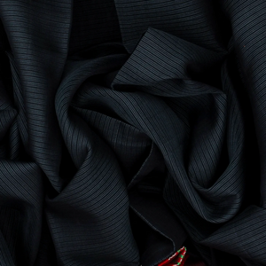 Black Handloom Chirala Soft Silk Saree With Red Border-Black