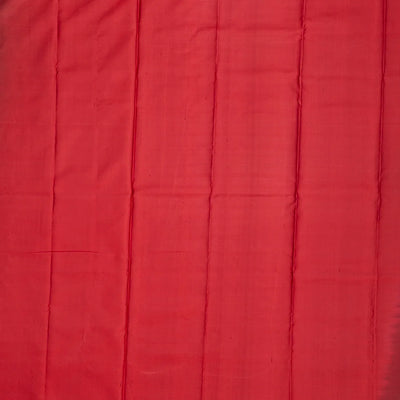 Crimson Handloom Soft Silk Saree With Jaal Motifs-Crimson