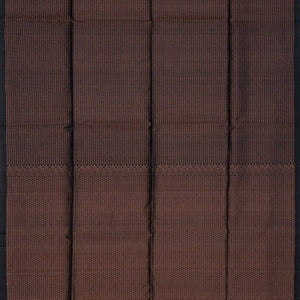 Black Soft Silk Saree With Dots & Stripes-Black