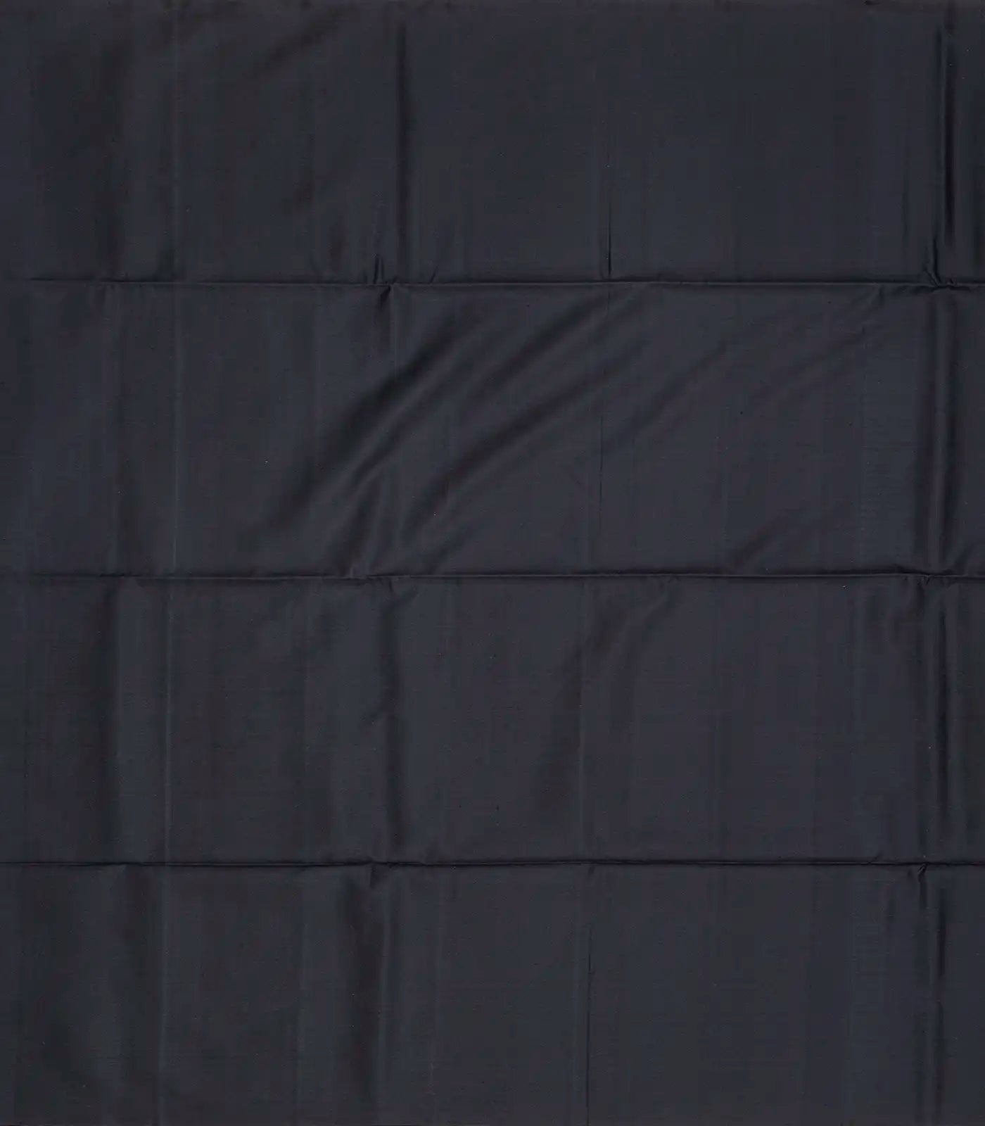 Black Soft Silk Saree With Dots & Stripes-Black