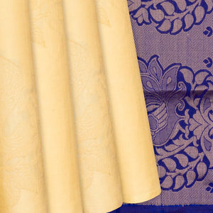 Sandal Handloom Soft Silk Saree With Peacock Motif Buttas-Sandal