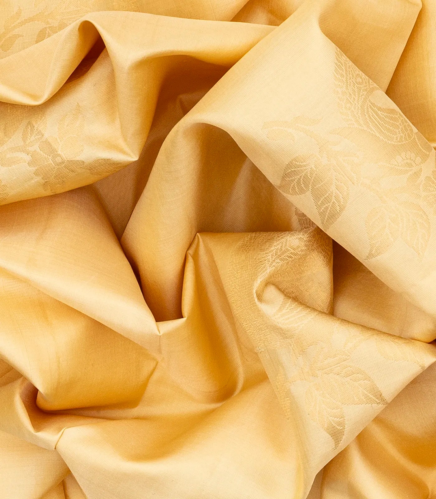 Sandal Handloom Soft Silk Saree With Peacock Motif Buttas-Sandal