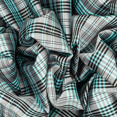 Grey Handloom Soft Silk Saree With Checks-Grey