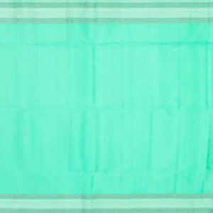 Aquamarine Handloom Soft Silk Saree With Floral Buttas-Aquamarine
