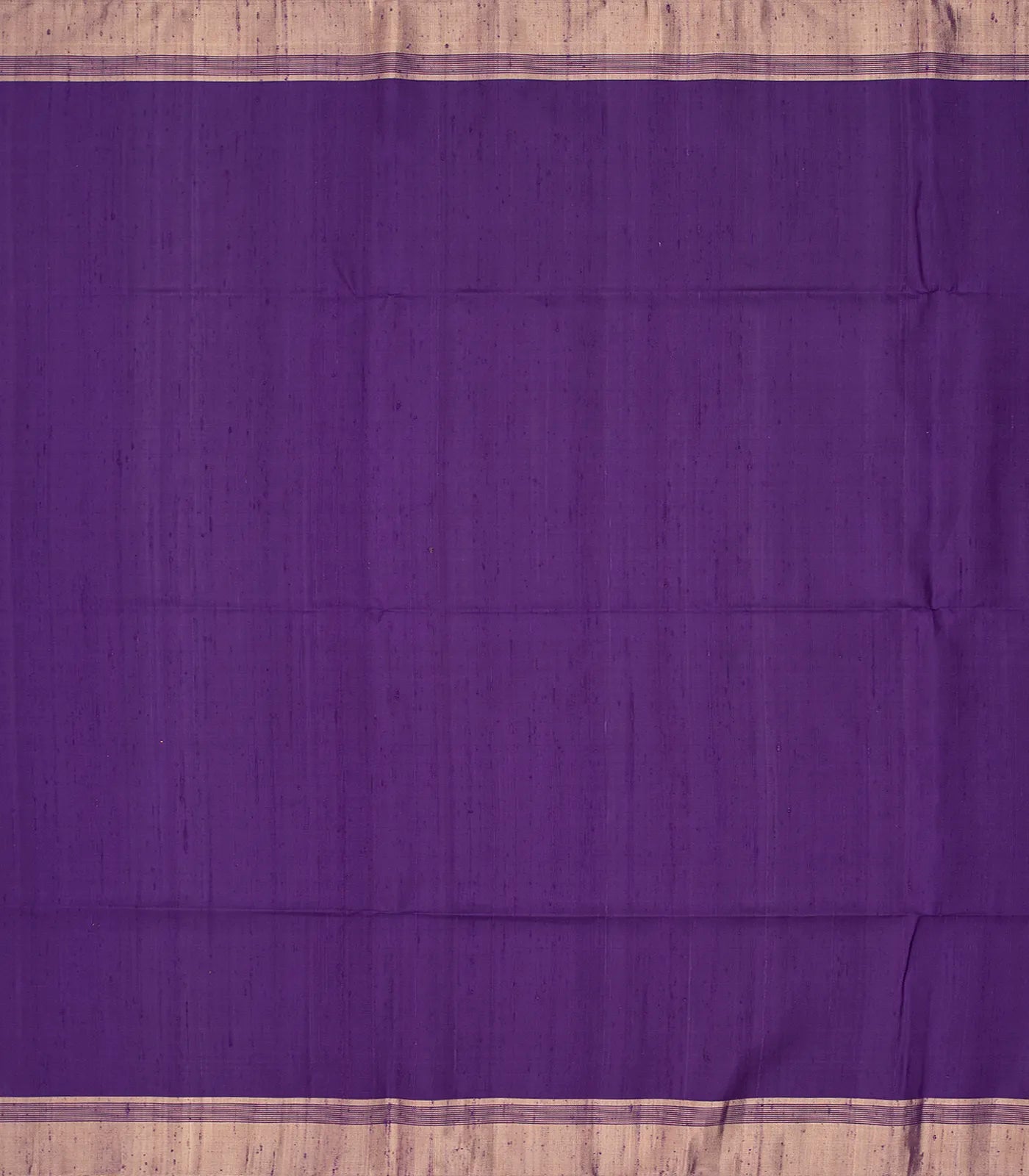 Purple Handloom Soft Silk Saree With Square Buttas-Purple