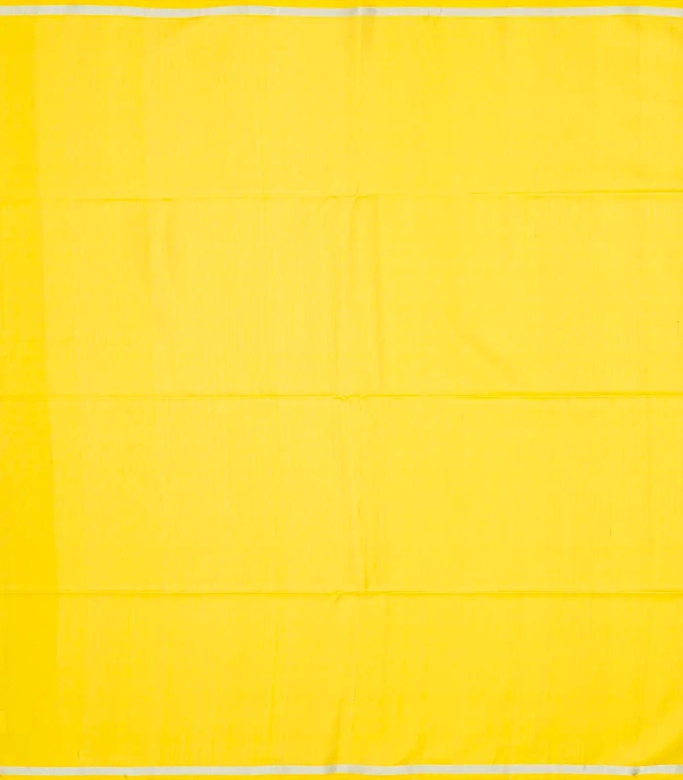 Yellow Handloom Soft Silk Saree With Dotted Stripes-Yellow