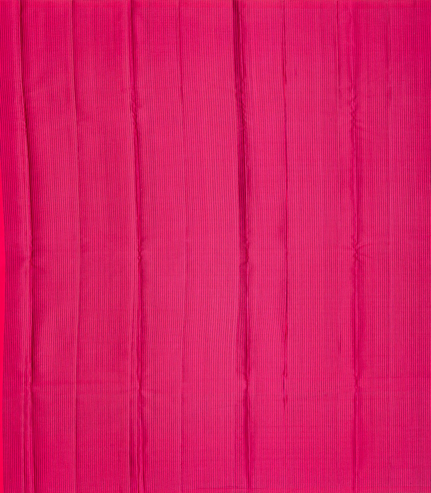 Navy Blue Handloom Soft Silk saree With Pink Pallu-Navy Blue