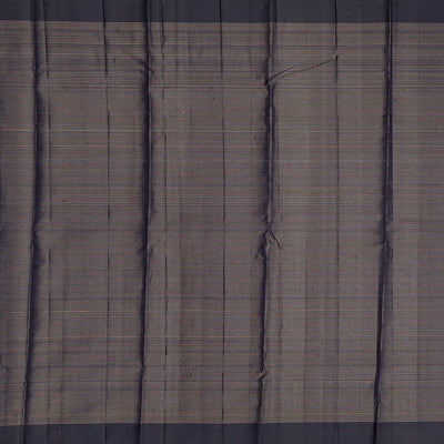 Red Handloom Soft Silk Saree With Stripes & Buttas-Red