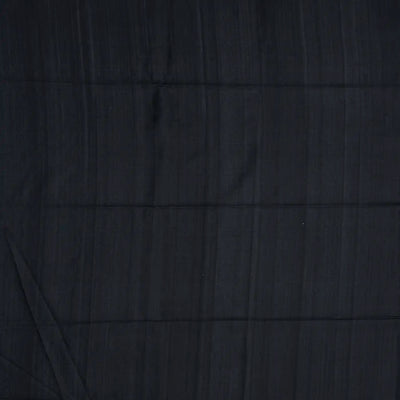 Black Handloom Soft Silk Saree With Tribal Motifs-Black