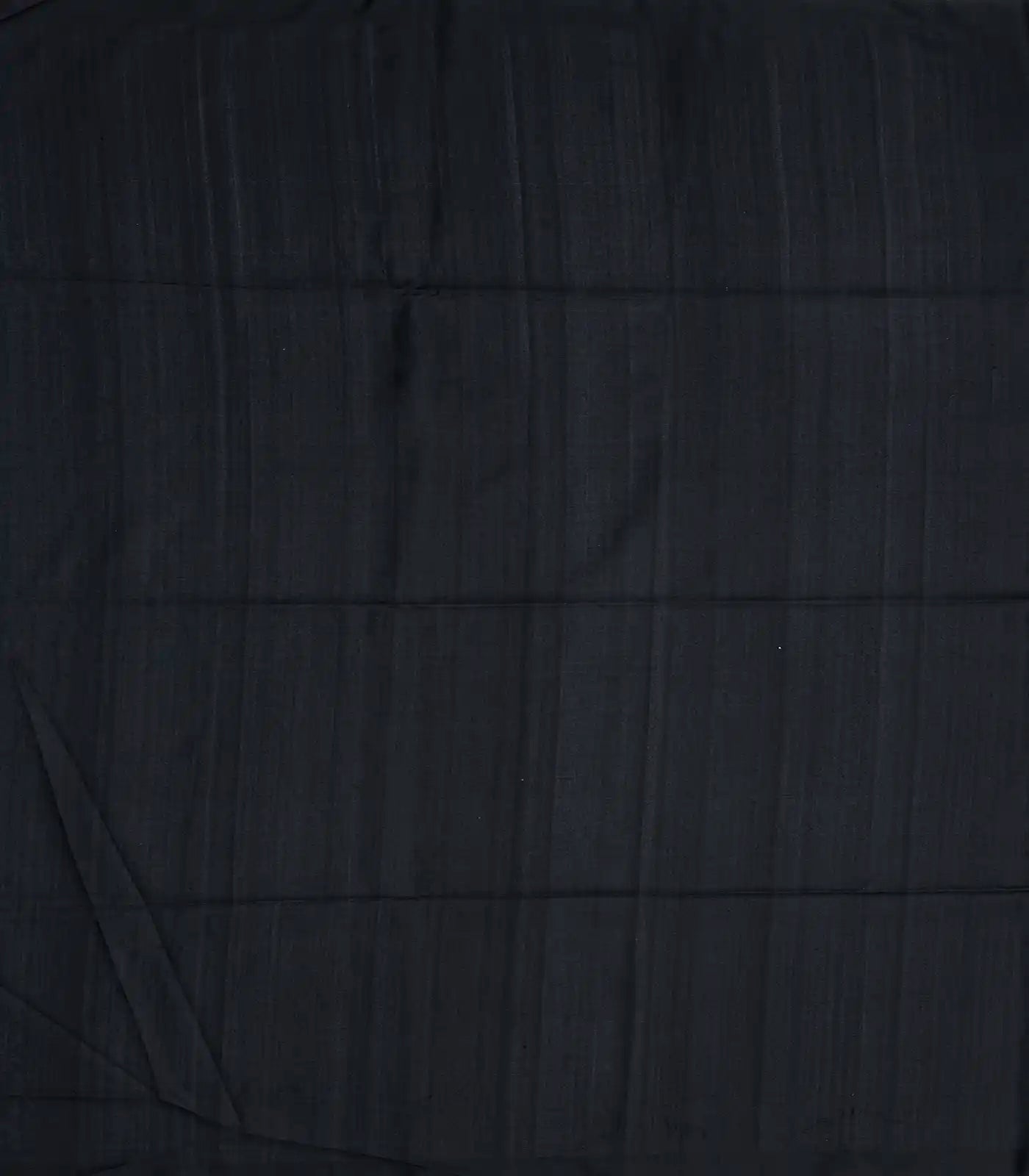 Black Handloom Soft Silk Saree With Tribal Motifs-Black