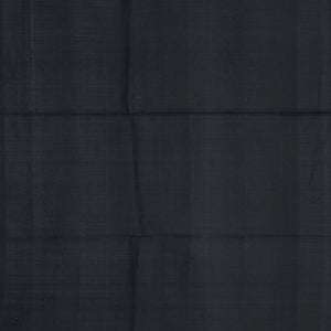 Black Handloom Soft Silk Saree With Munia Buttas-Black