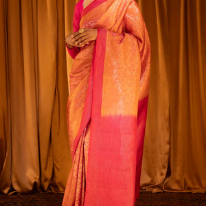 Oil Mustard Handloom Soft Silk Saree With Bird Motifs-OIL MUSTARD