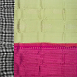 Shadow Green Handloom Soft Silk Saree With Buttas-Shadow Green