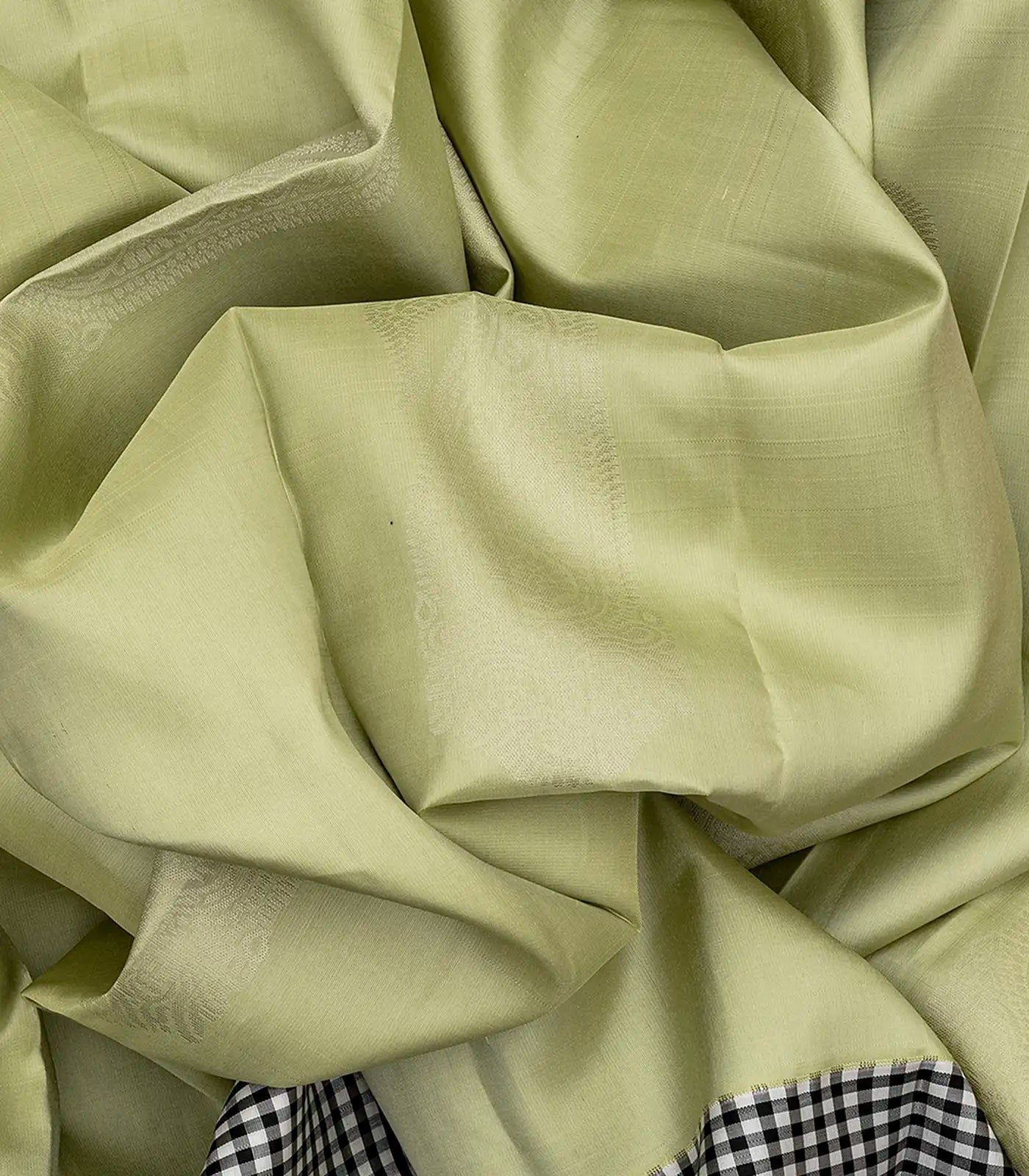 Shadow Green Handloom Soft Silk Saree With Buttas-Shadow Green