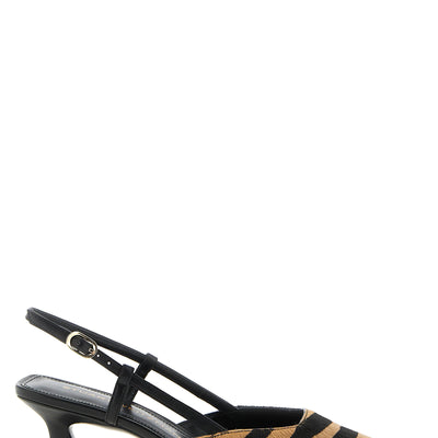 Stuart Weitzman Vinnie Pony Hair Slingbacks