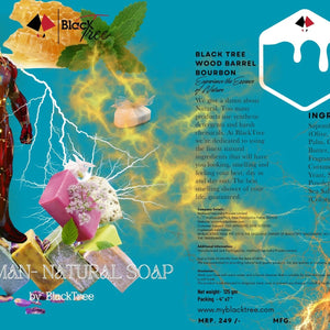 IRON MAN NATURAL WOOD BARREL BOURBON SOAP