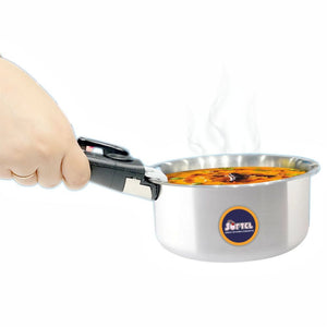 Softel Tri-Ply Cookware Combo with Removable Handle (Tasla + Fry Pan + Kadhai + Sauce Pan + Removable Handle) | Gas & Induction Compatible | Set of 5 Pcs