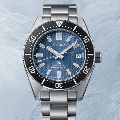 Seiko Prospex Glacier Save the Ocean 1965 Re-Interpretation Blue Dial Men 40.5mm SPB297J1