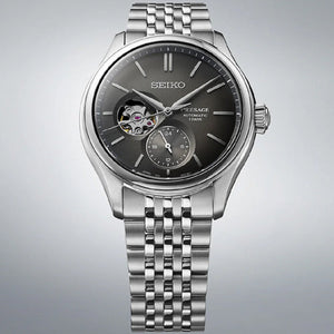Seiko Presage Classic Series Sumi-iro Open heart Black Dial Men 40.2mm SPB471J1