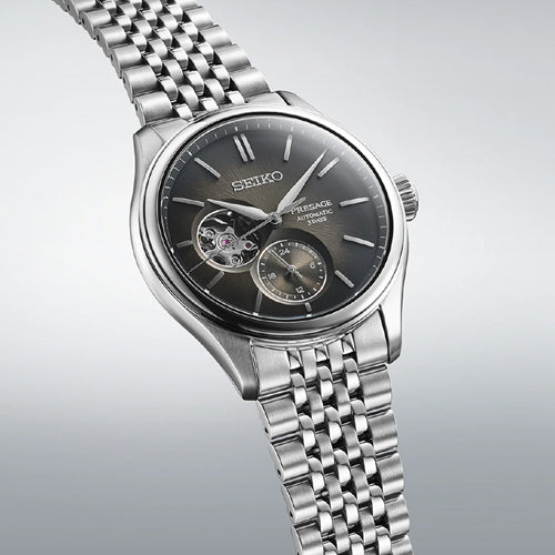 Seiko Presage Classic Series Sumi-iro Open heart Black Dial Men 40.2mm SPB471J1