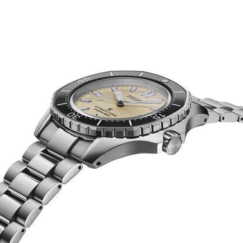 Seiko Prospex Diver’s Watch Polygonal in Pearl-White Cream Dial Men 41.25mm SPB481J1