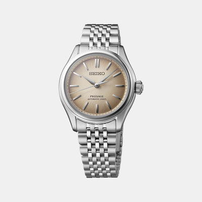 Fushi-iro Presage Women Automatic Brown Dial Analog Stainless Steel Watch SPB523J1