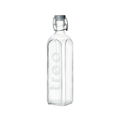 Treo by Milton Squara Glass Bottle | Transparent | 1 Pc