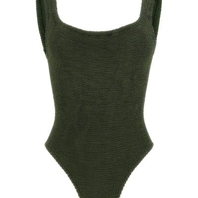 Hunza G Square Neck One-piece Swimsuit