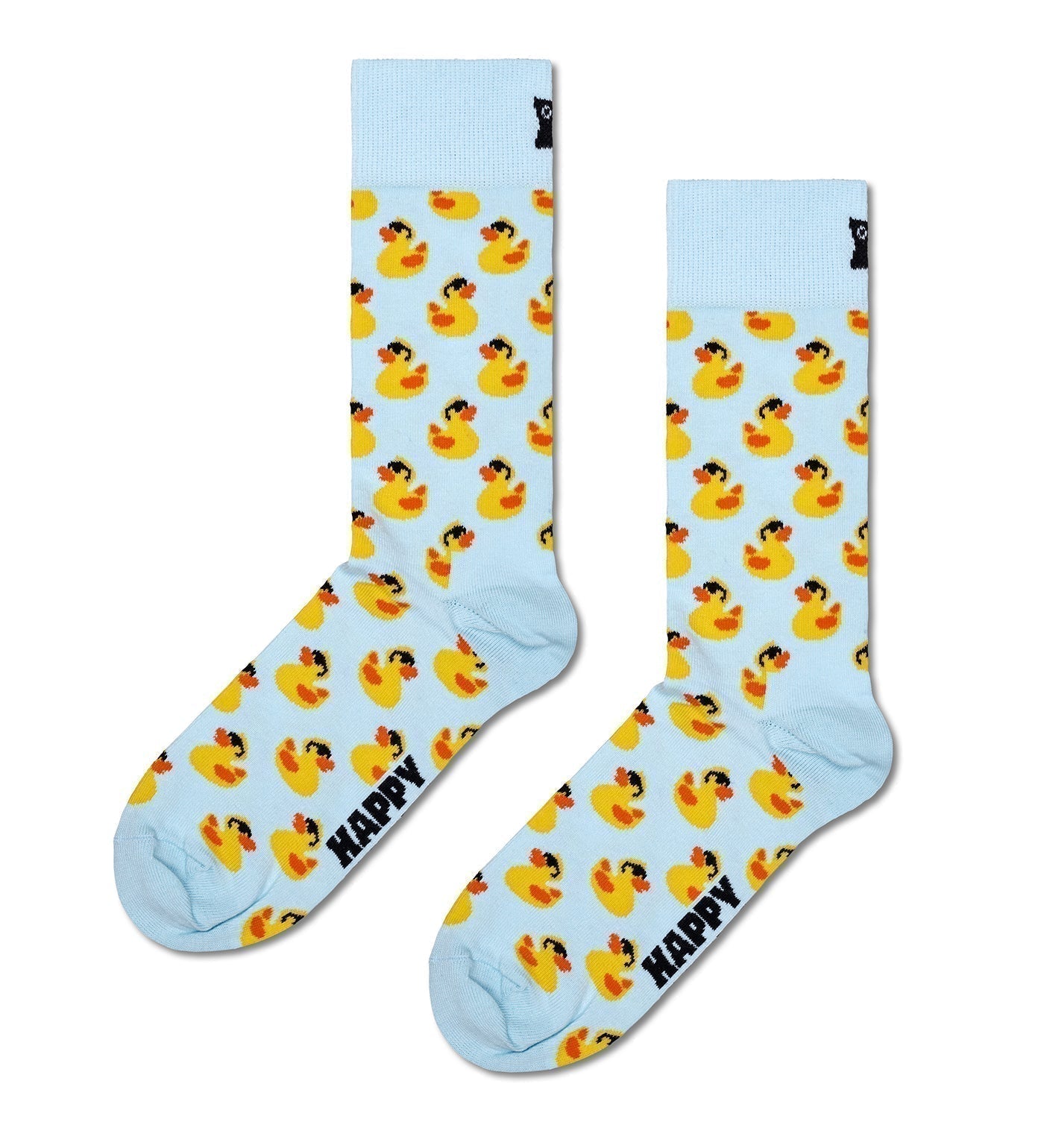 Happy Socks Unisex Rubber Duck Crew Length Socks for Women and Men