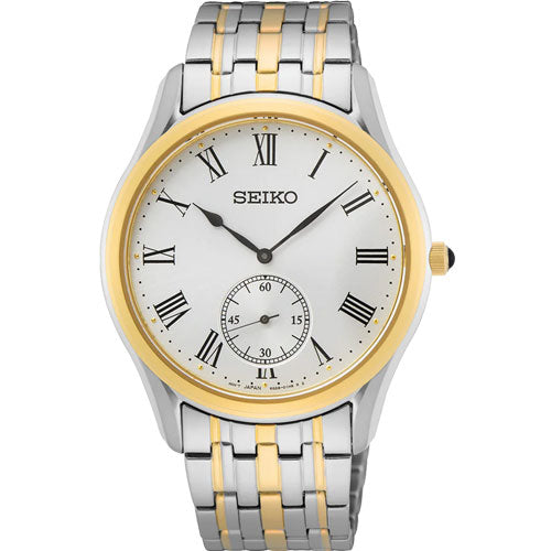 Seiko Quartz White Dial Men 39mm