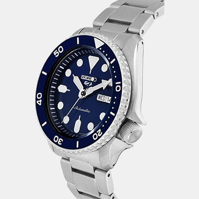 5 Sports Men Automatic Blue Dial Analog Stainless Steel Watch SRPD51K1