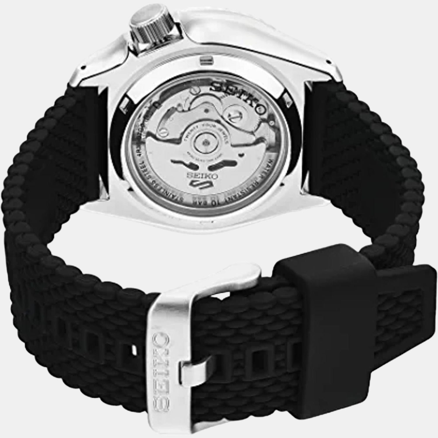 5 Sports Men Automatic Blue Dial Analog Silicone Watch SRPD71K2