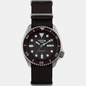 5 Sports Men Automatic Brown Dial Analog Nylon Watch SRPD85K1