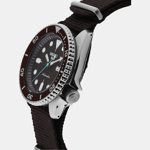 5 Sports Men Automatic Brown Dial Analog Nylon Watch SRPD85K1