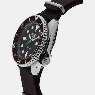 5 Sports Men Automatic Brown Dial Analog Nylon Watch SRPD85K1