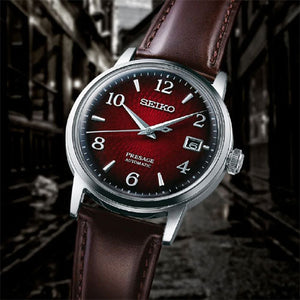 Seiko Presage Red Dial Men 38.5mm