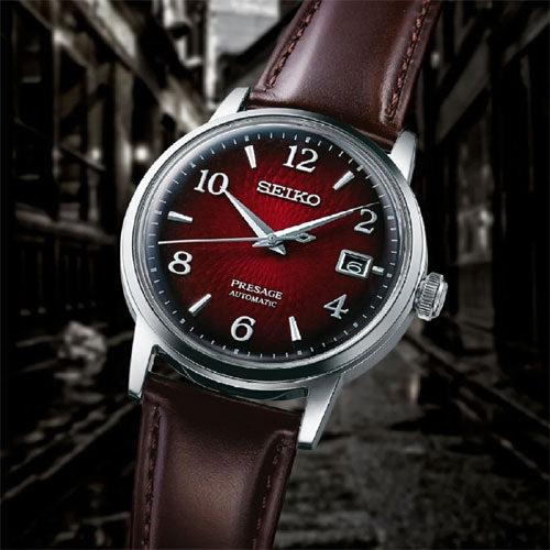 Seiko Presage Red Dial Men 38.5mm