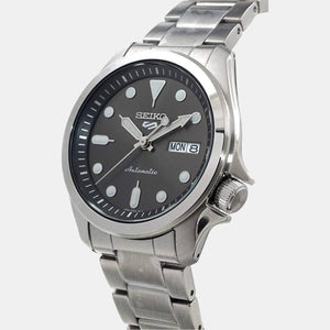 5 Sports Men Automatic Black Dial Analog Stainless Steel Watch SRPE51K1