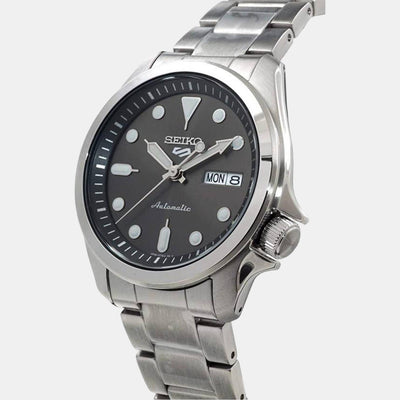 5 Sports Men Automatic Black Dial Analog Stainless Steel Watch SRPE51K1