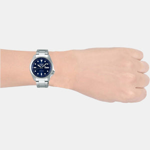 5 Sports Men Automatic Blue Dial Analog Stainless Steel Watch SRPE53K1
