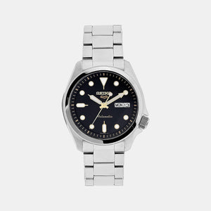 5 Sports Men Automatic Black Dial Analog Stainless Steel Watch SRPE57K1