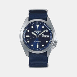 5 Sports Men Automatic Blue Dial Analog Nylon Watch SRPE63K1